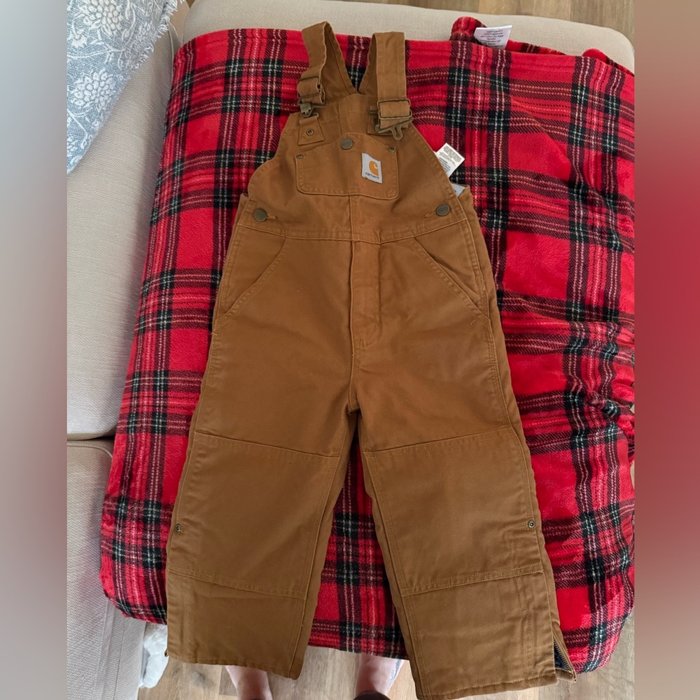 Carhartt Kids Tan Overalls